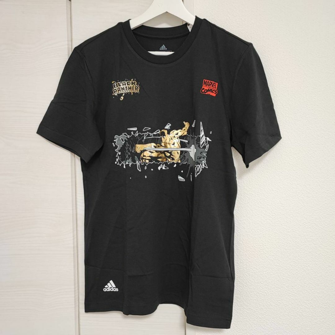 adidas(アディダス)のadidas × MARVEL Black Panther Tシャツ Mサイズ メンズのトップス(Tシャツ/カットソー(半袖/袖なし))の商品写真