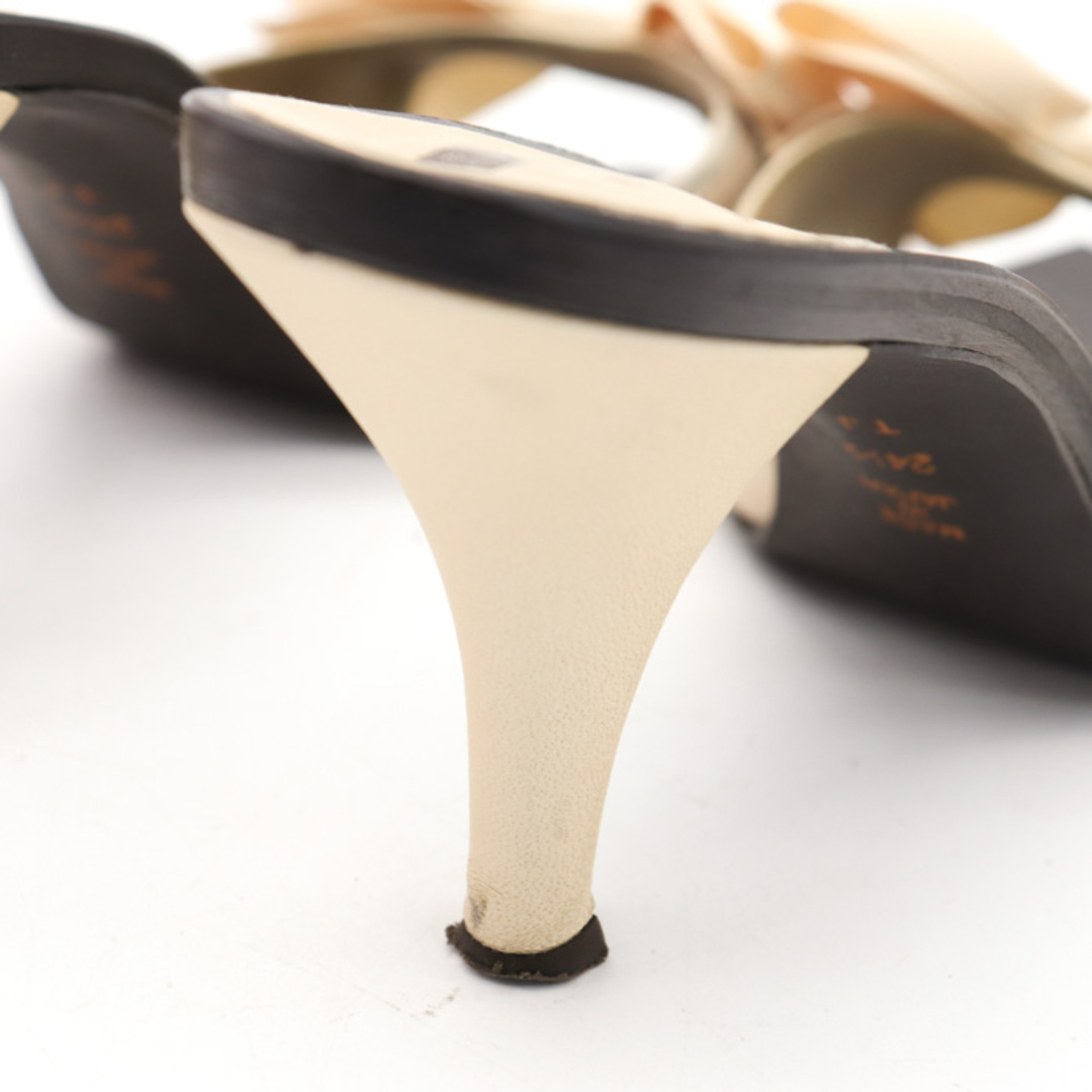 ダイアナ サンダル ビッグリボン ハイヒール スクエアトゥ ブランド 日本製 シューズ 靴 レディース 24.5cmサイズ ホワイト DIANA 4