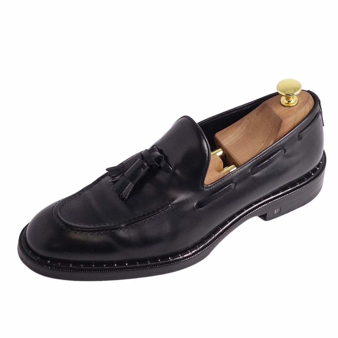 美品 ルイヴィトン LOUIS VUITTON レザーシューズ ローファー モカシン タッセルローファー カーフレザー 革靴 メンズ 7(26cm相当) ブラック | フリマアプリ ラクマ