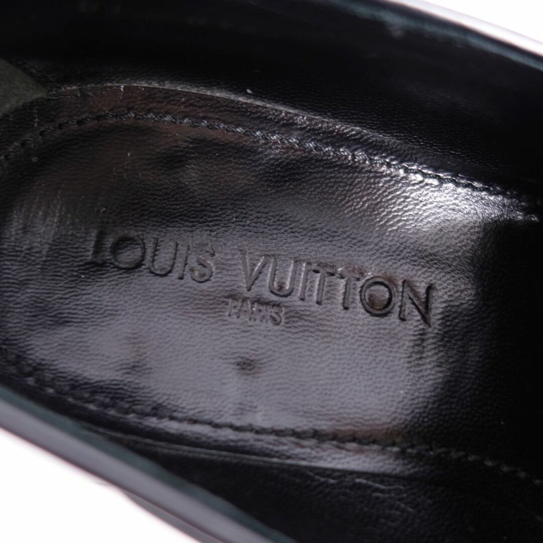 美品 ルイヴィトン LOUIS VUITTON レザーシューズ ローファー モカシン タッセルローファー カーフレザー 革靴 メンズ 7(26cm相当) ブラック