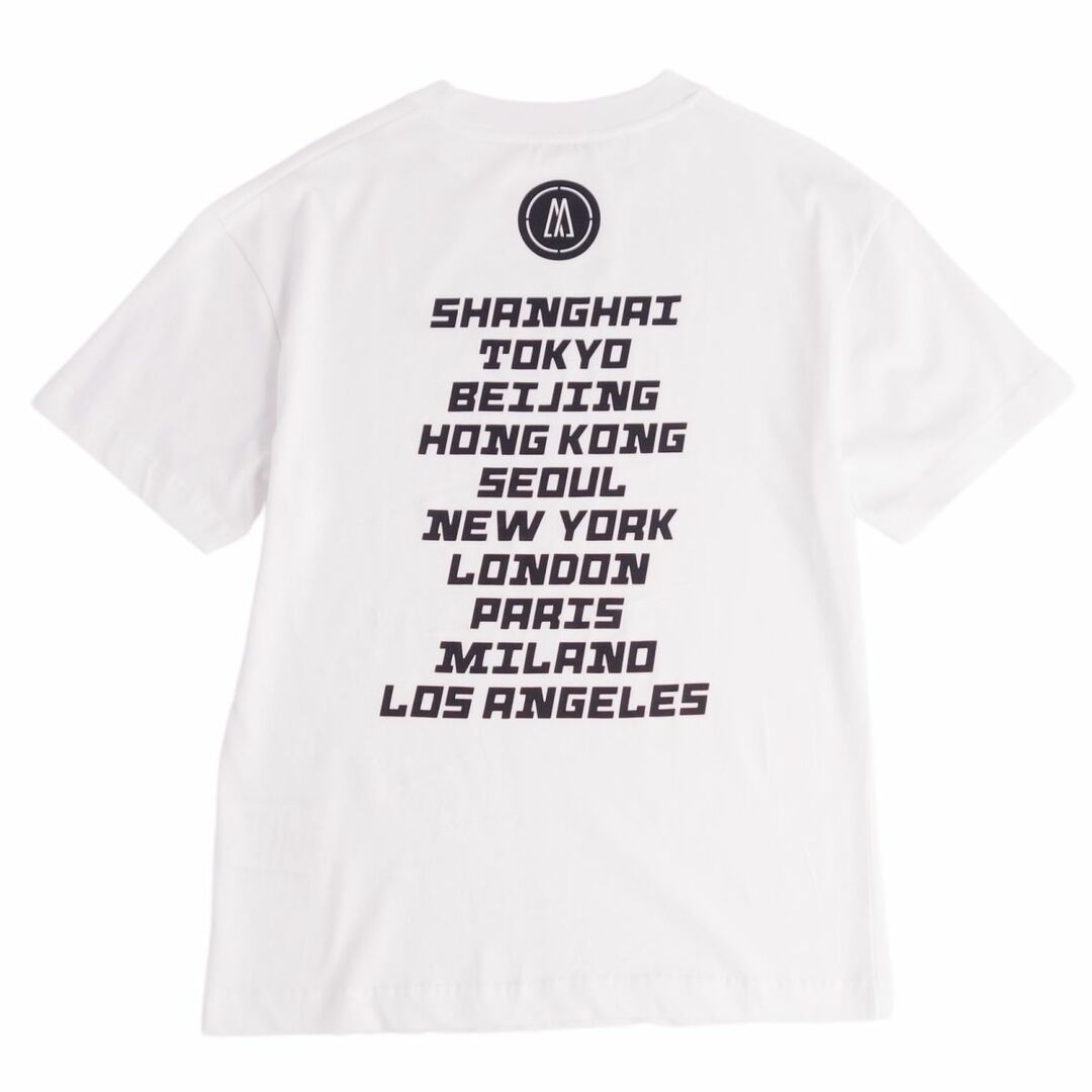 美品 モンクレール MONCLER GENIUS Tシャツ カットソー 半袖 ショートスリーブ ラバープリント トップス メンズ XS ホワイト