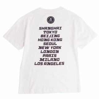 モンクレール(MONCLER)の美品 モンクレール MONCLER GENIUS Tシャツ カットソー 半袖 ショートスリーブ ラバープリント トップス メンズ XS ホワイト(Tシャツ/カットソー(半袖/袖なし))