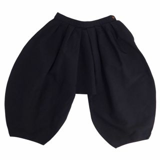 コムデギャルソン(COMME des GARCONS)の美品 コムデギャルソン COMME des GARCONS コムコム パンツ サルエルパンツ ワイドパンツ ハーフ丈 無地 ボトムス レディース XS ブラック(その他)