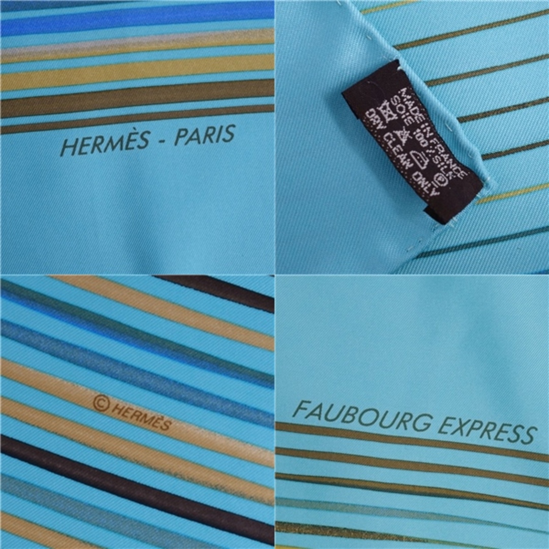 HERMES - 美品 エルメス HERMES スカーフ カレ90 FAUBOURG HERMES - 美品 エルメス HERMES スカーフ カレ90 FAUBOURG