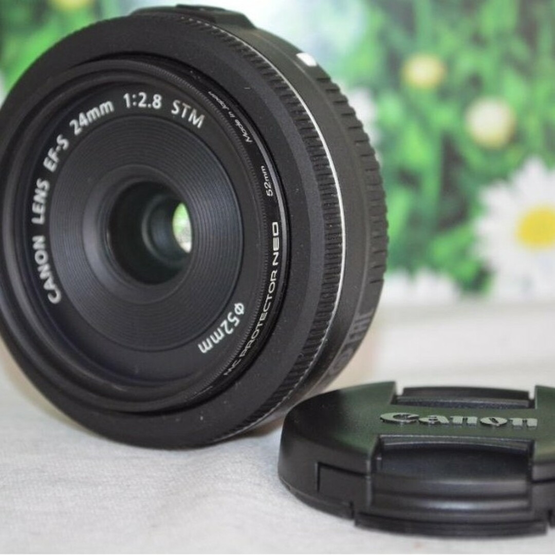 業界最安値挑戦 美品 Canon EF-S 24mm F2.8 STM 軽量薄型パンケーキ