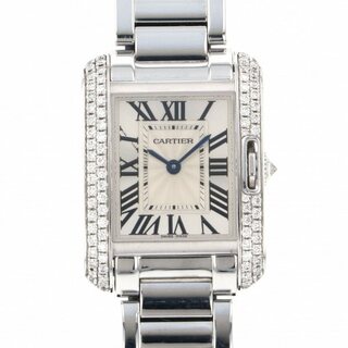 カルティエ Cartier タンク アングレーズ SM WT100008 シルバー文字盤 中古 腕時計 レディース(その他)
