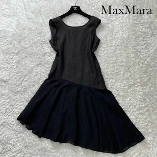 ♦︎美品 人気ライン♦︎Max Mara ブラックドレス