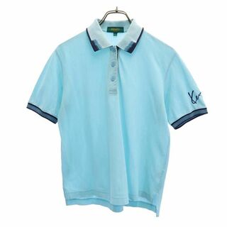 90s ケンゾーKENZOワンポイントロゴ刺繍 長袖ポロシャツ