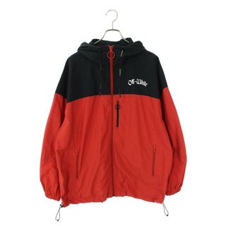 オフホワイト  19AW  OMEA169R19C01026 ロゴプリントナイロンジップアップブルゾン メンズ XS