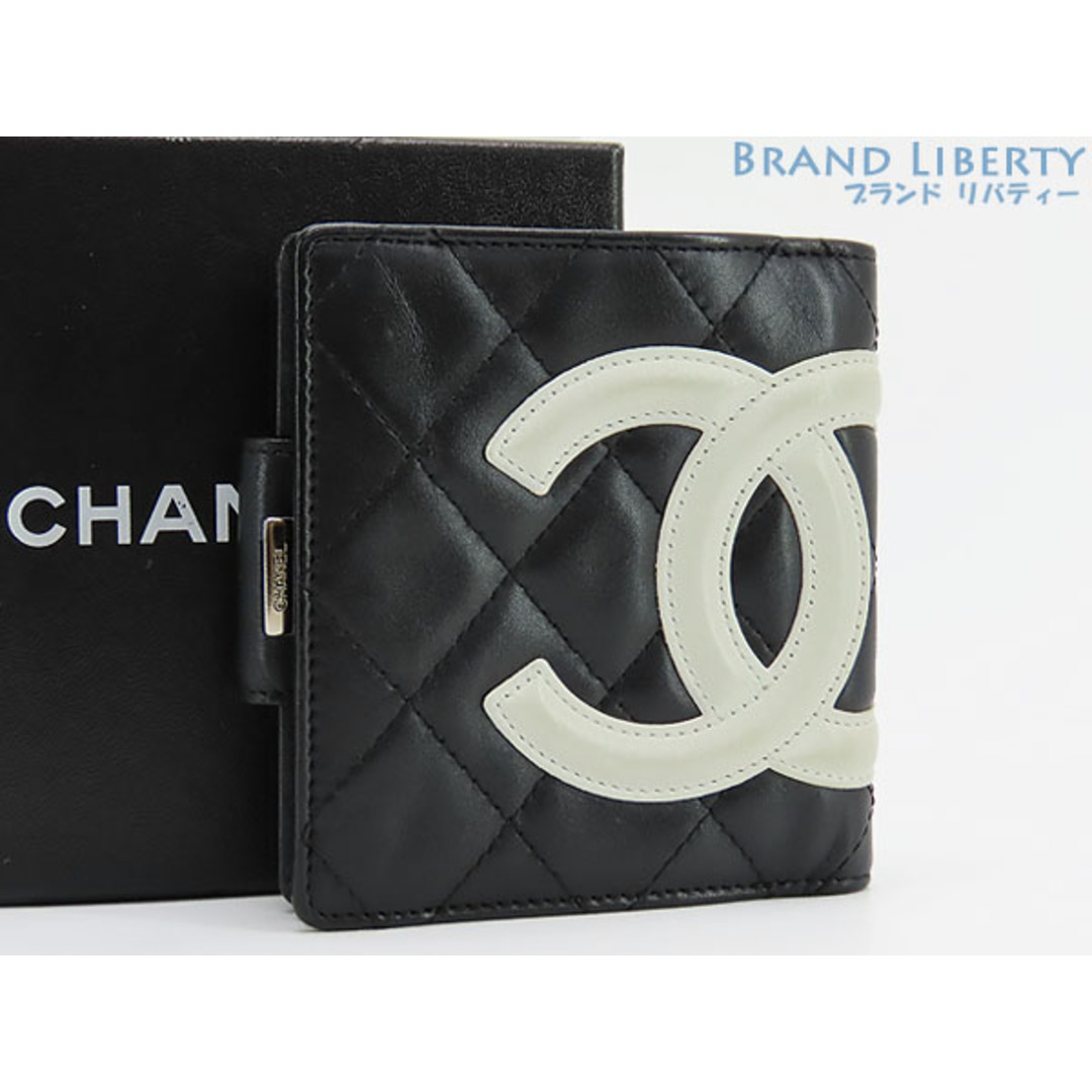 CHANEL カンボン マトラッセ レディース がま口 コンパクトウォレット