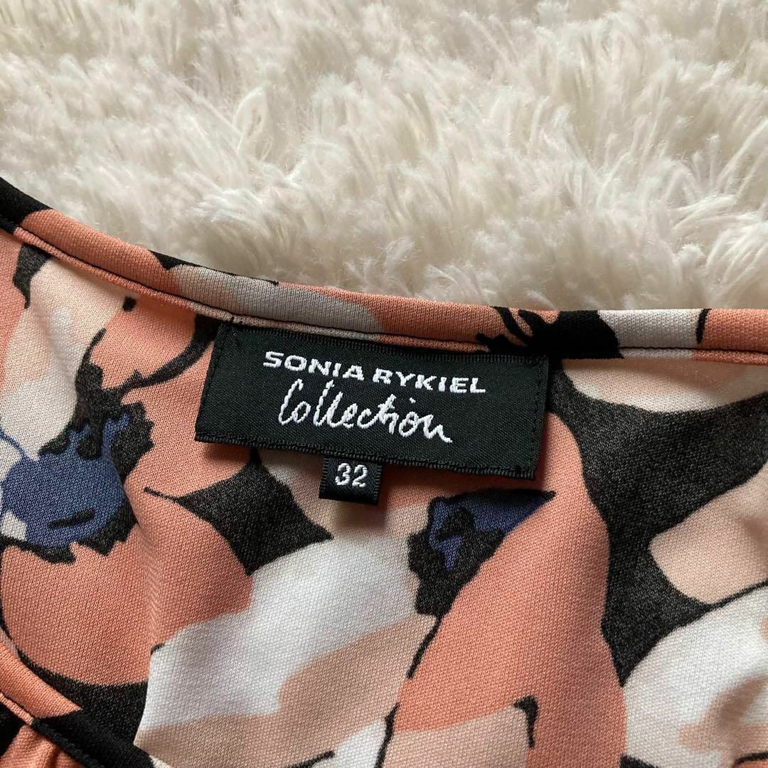 SONIA RYKIEL(ソニアリキエル)の洗える！　ソニアリキエル　ジャージーワンピース　ノースリーブ　花柄　近年モデル レディースのワンピース(ひざ丈ワンピース)の商品写真