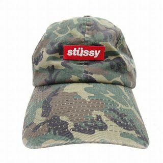 希少・激レア】 90s OLD Stussy 刺繍ロゴ 迷彩 キャップ 帽子 - www