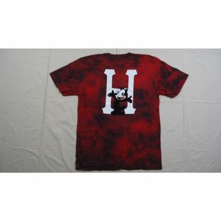 希少デザイン　HUF　ワンポイントロゴプリント　タイダイ染めTシャツ　メキシコ製