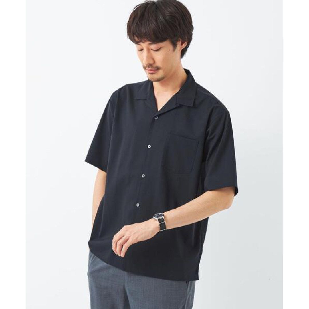 UNITED ARROWS green label relaxing(ユナイテッドアローズグリーンレーベルリラクシング)の最新作greenlabel relaxingTWウォッシャブルトロオープンカラー メンズのトップス(シャツ)の商品写真