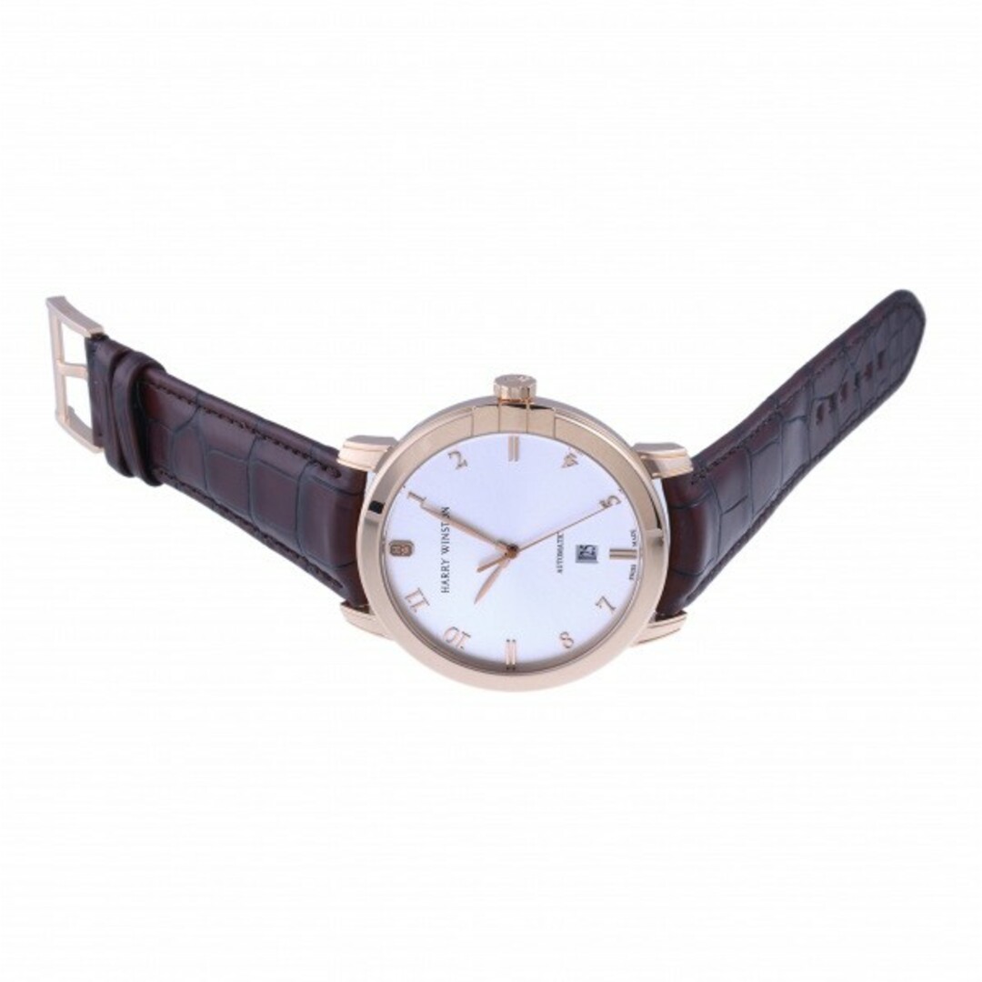 ハリー・ウィンストン HARRY WINSTON ミッドナイト MIDAHD42RR002 シルバー文字盤 中古 腕時計 メンズ メンズの時計(腕時計(アナログ))の商品写真