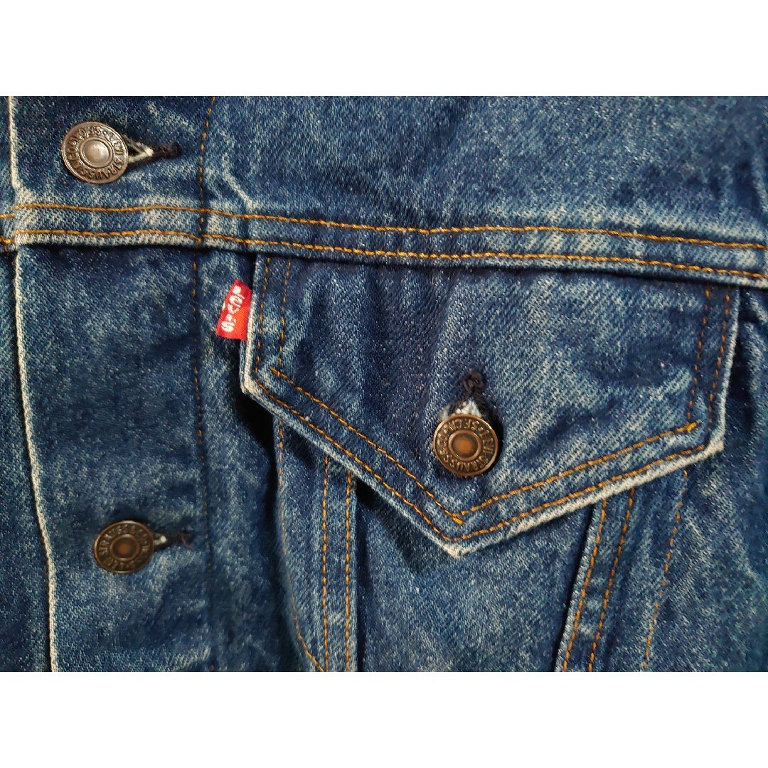 Levi's - ☆希少美品☆80年代Levi'sデニムジャケット 赤✕黒裏地