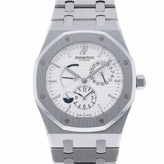 オーデマ・ピゲ AUDEMARS PIGUET ロイヤルオーク デュアルタイム 26120ST.OO.1220ST.01 シルバー文字盤 中古 腕時計 メンズ(腕時計(アナログ))