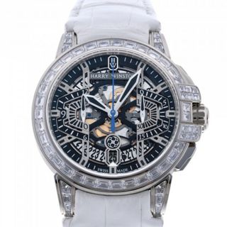 ハリー・ウィンストン HARRY WINSTON オーシャン クロノグラフ オートマティック 世界限定20本 OCEACH44WW001 ブラック/シルバー文字盤 中古 腕時計 メンズ(腕時計(アナログ))