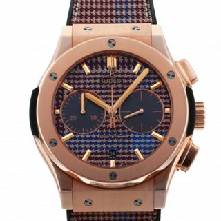 ウブロ HUBLOT クラシックフュージョン クロノグラフ イタリア インディペンデント プリンスオブウェールズ 521.OX.2709.NR.ITI18 マルチカラー文字盤 中古 腕時計 メンズ(腕時計(アナログ))