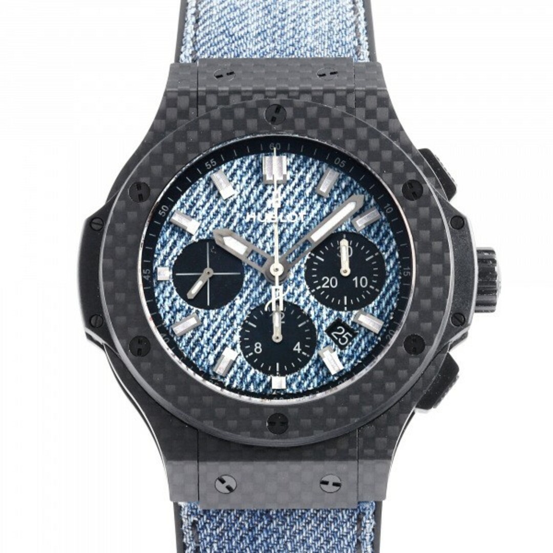 メンズウブロ HUBLOT ビッグバン ジーンズ カーボン 世界限定250本 301.QX.2740.NR.JEANS16 ブルー/ブラック文字盤  腕時計 メンズ