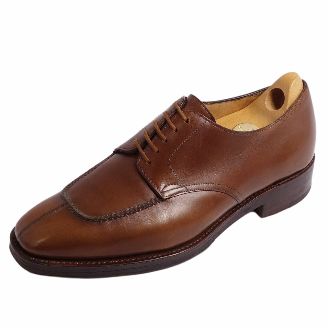 ジョンロブ JOHN LOBB レザーシューズ ダービーシューズ BORDER ボーダー 8896 Uチップ カーフレザー 革靴 メンズ 7E 25.5cm ブラウン