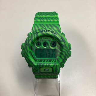 カシオ　Gショック　ゼブラ　カモフラージュ　DW-6900ZB-3JF 緑色(腕時計(デジタル))
