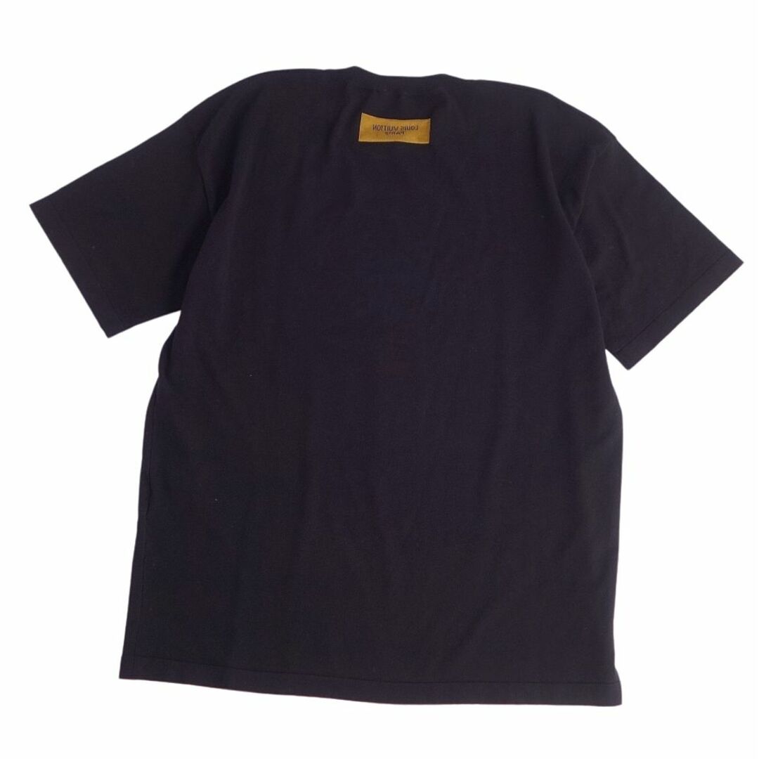 LOUIS VUITTON(ルイヴィトン)の極美品 ルイヴィトン LOUIS VUITTON Tシャツ 2022SS カットソー インタルシア ジャカード ロゴ コットン トップス メンズ M ブラック メンズのトップス(Tシャツ/カットソー(半袖/袖なし))の商品写真