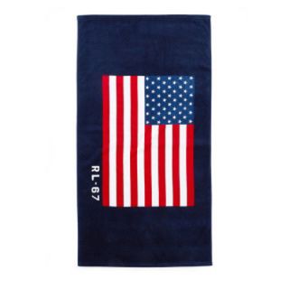 ポロラルフローレン(POLO RALPH LAUREN)のポロ ラルフローレンUSA FLAG ビーチタオル 大判 168cm×89cm(タオル/バス用品)