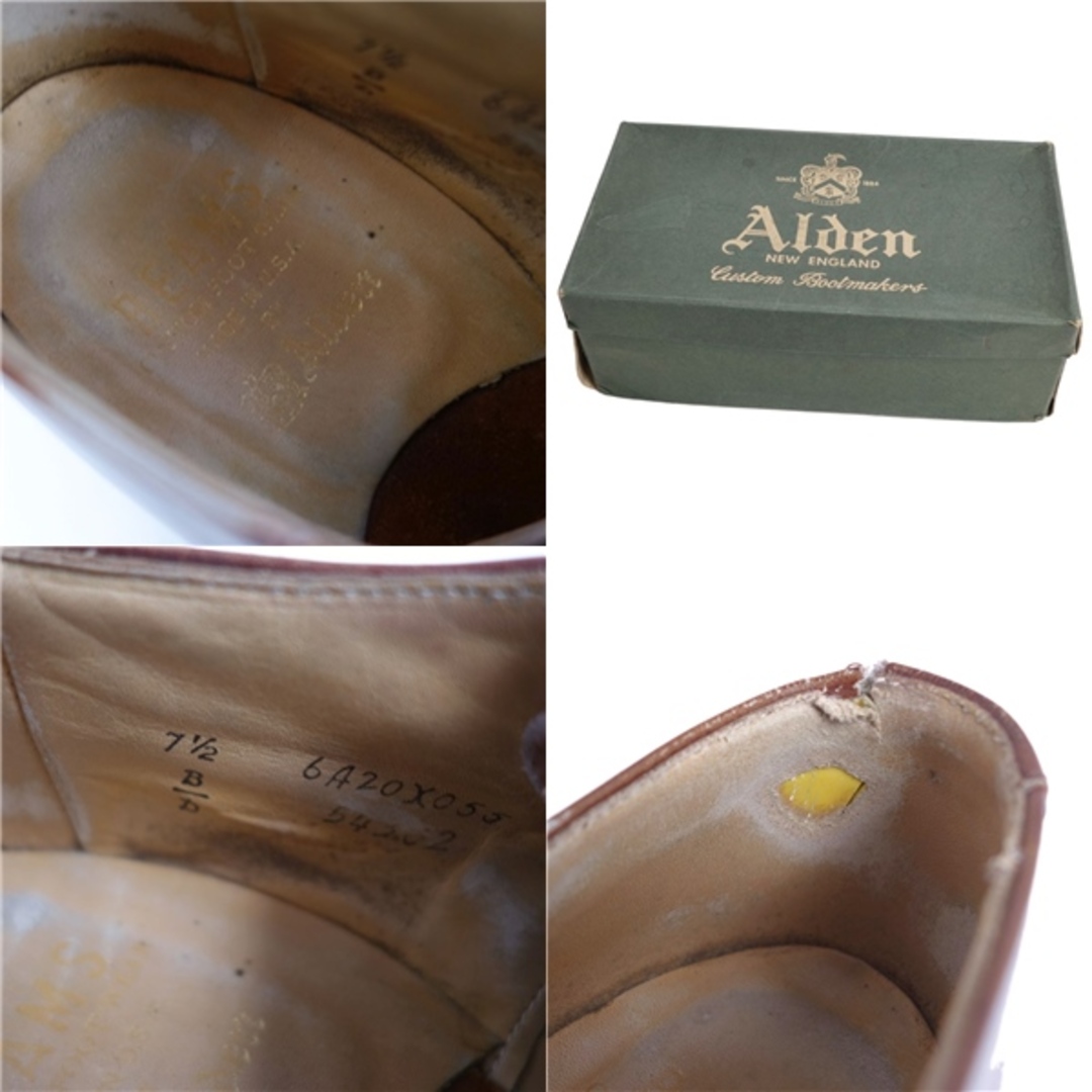 Alden(オールデン)のオールデン Alden BEAMS別注 レザーシューズ 54302 モディファイドラスト MODIFIED LAST ダービーシューズ 革靴 メンズ 7 1/2(25.5cm相当) ブラウン メンズの靴/シューズ(ドレス/ビジネス)の商品写真