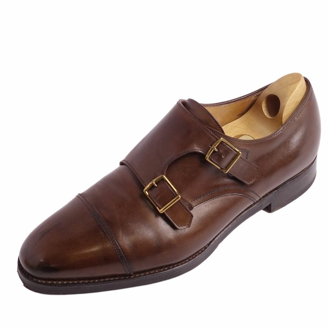 ジョンロブ JOHN LOBB レザーシューズ WALLACE ウォレス ダブル モンクストラップ 革靴 メンズ 7(25.5cm相当) ブラウン