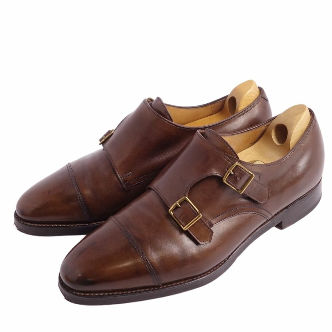 ジョンロブ JOHN LOBB レザーシューズ WALLACE ウォレス ダブル モンクストラップ 革靴 メンズ 7(25.5cm相当) ブラウン