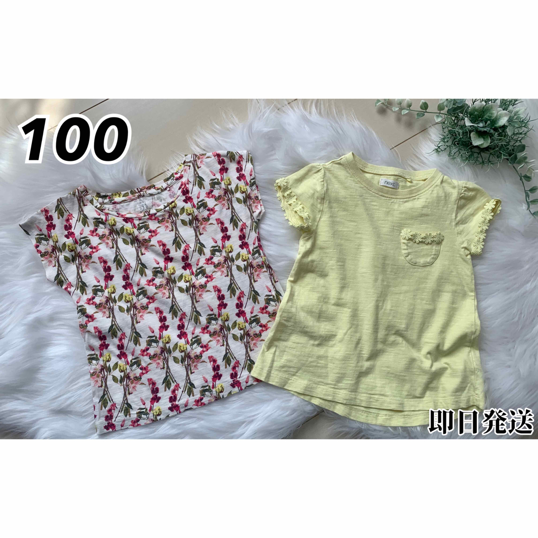 NEXT(ネクスト)のNext ネクスト UNIQLO ユニクロ キッズ Tシャツ 100 2枚セット キッズ/ベビー/マタニティのキッズ服女の子用(90cm~)(Tシャツ/カットソー)の商品写真