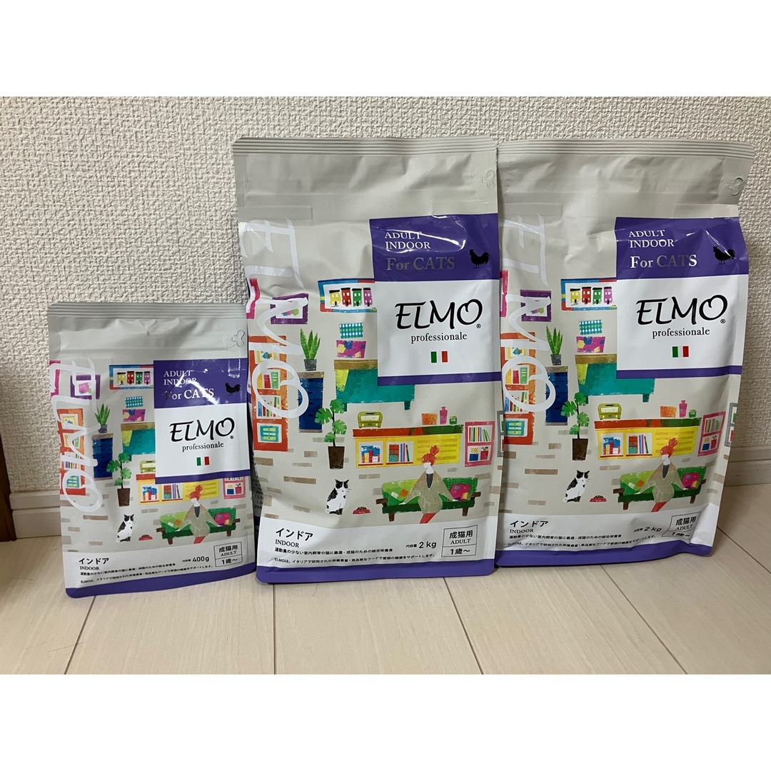 キャットフード　ELMO エルモ　インドア　成猫用　4.4kg