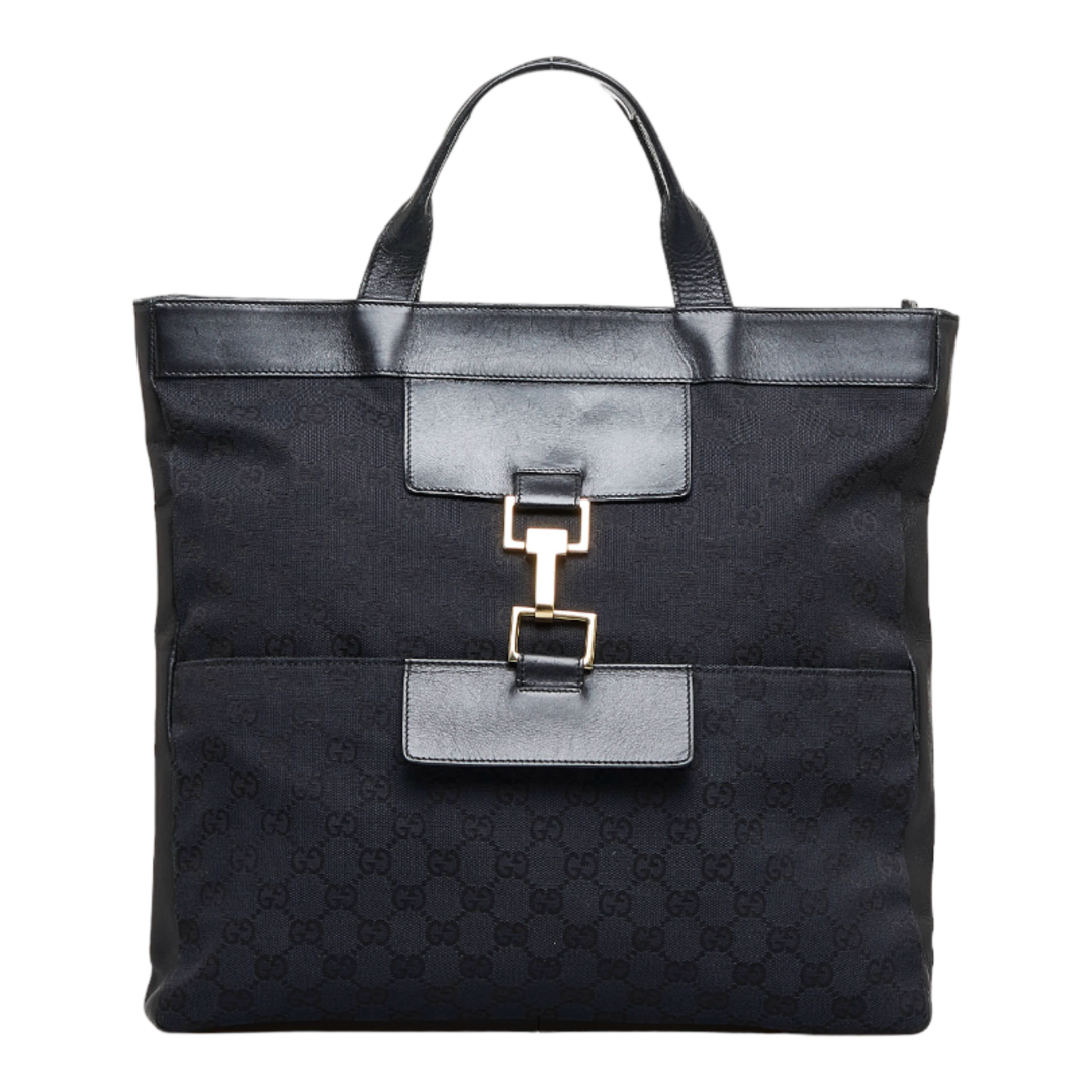 Gucci - グッチ GGキャンバス ジャッキーロング ハンドバッグ トート