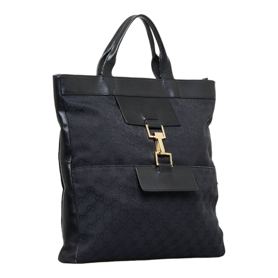 Gucci - グッチ GGキャンバス ジャッキーロング ハンドバッグ トート