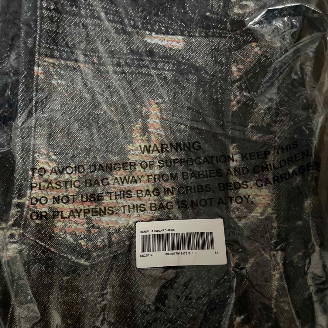 34 Archive Denim Jacquard Regular Jean 青 | www.proesmin.com