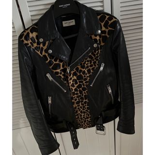 サンローラン(Saint Laurent)の専用！定価80万位 サンローラン 14AW ハラコライダース USED(ライダースジャケット)