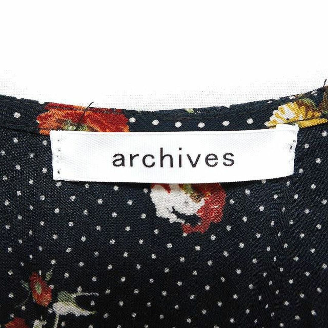 archives(アルシーヴ)のアルシーヴ archives フレア ワンピース パフスリーブ スクエアネック  レディースのワンピース(ロングワンピース/マキシワンピース)の商品写真