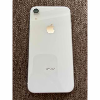 iPhoneXR 128GB ホワイト　美品　simフリー(スマートフォン本体)