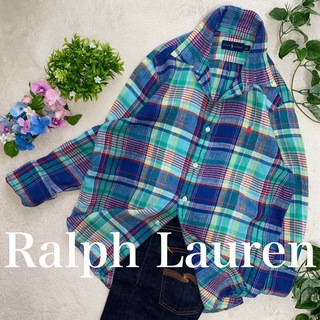 ポロラルフローレン(POLO RALPH LAUREN)のRalph Lauren  linen shirts  L位　マドラスチェック(シャツ/ブラウス(長袖/七分))