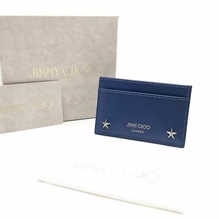 ジミーチュウ(JIMMY CHOO)の超美品 ジミーチュウ カードケース スタッズ 03-23052710(名刺入れ/定期入れ)