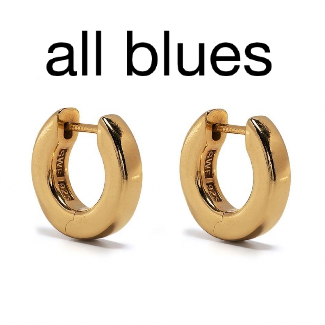 【新品】all blues フープピアス　ゴールド