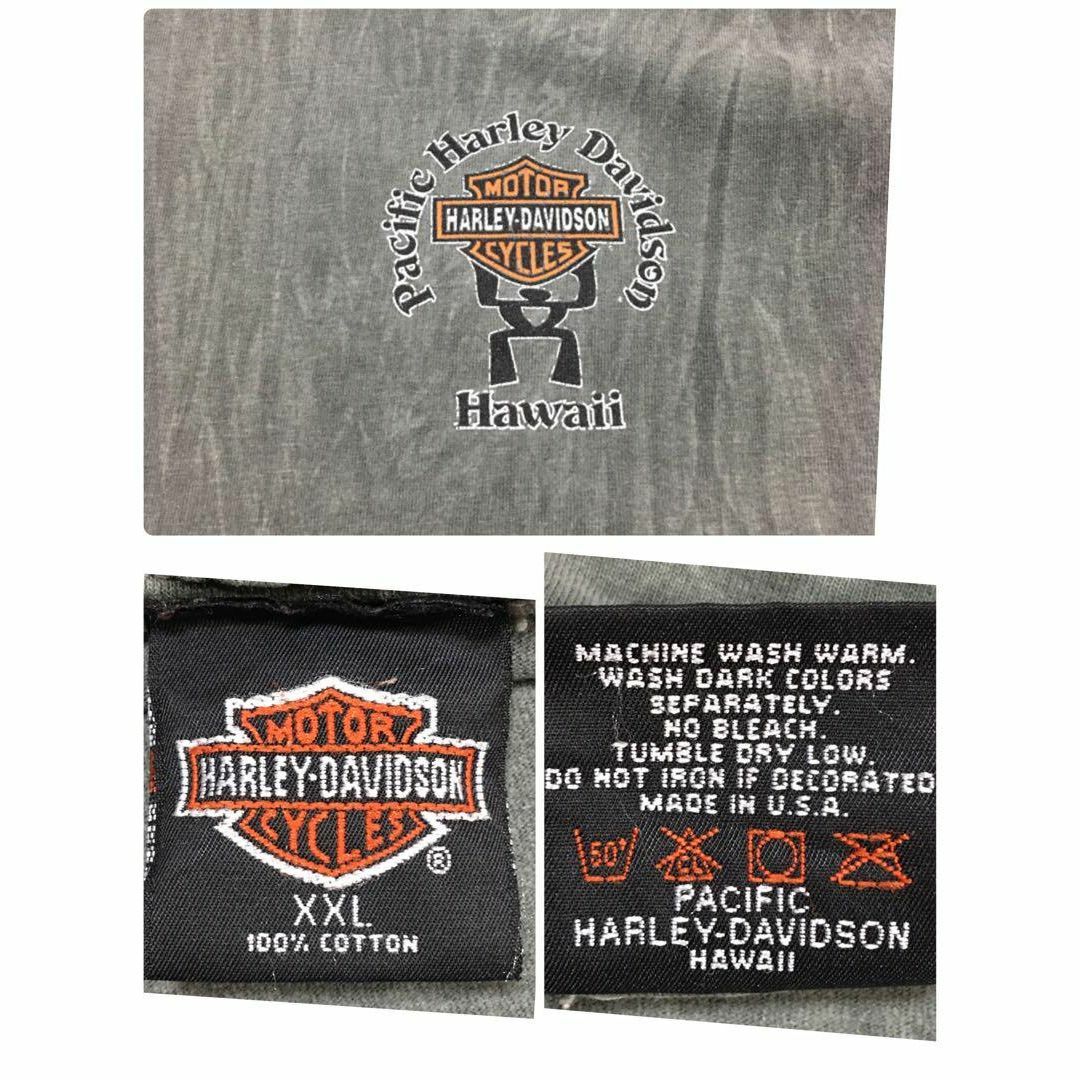 【USA製タイダイ柄】ハーレーダビッドソン　半袖両面プリントTシャツ　F536 9