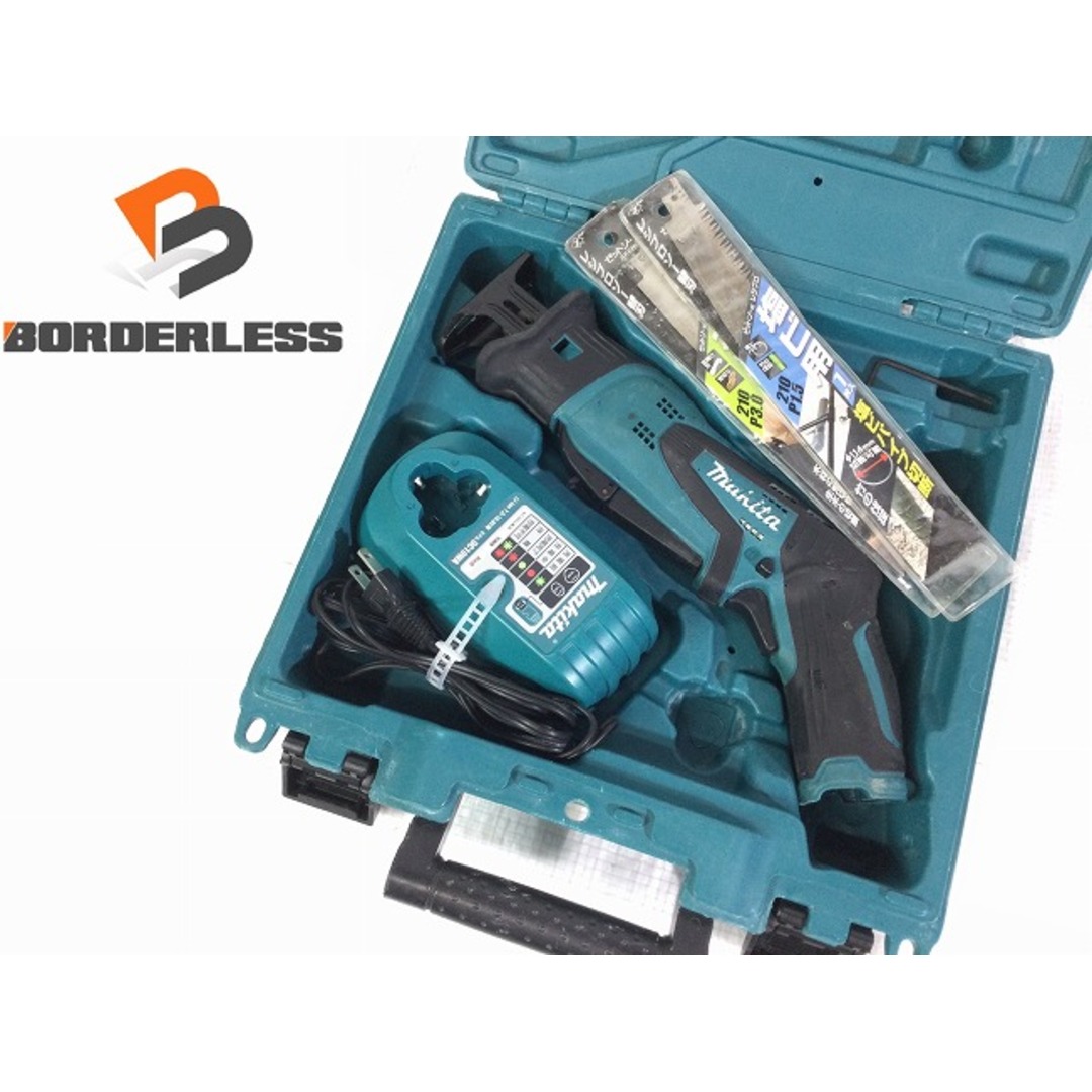 ☆品☆makita マキタ 10.8V 充電式レシプロソー JR101D 充電器(DC10WA) ケース付 コードレス セーバソー セーバーソー 72856