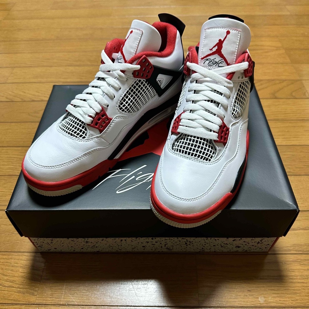 NIKE aj4 レッドセメント 28cm エアジョーダン4 red AJ4-