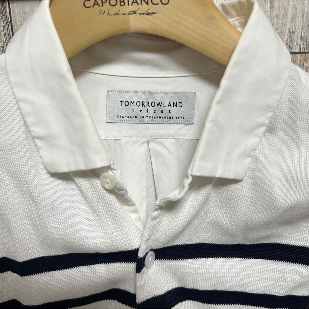 TOMORROWLAND(トゥモローランド)のTOMORROWLAND トゥモローランド ニット切り替えシャツ メンズのトップス(シャツ)の商品写真