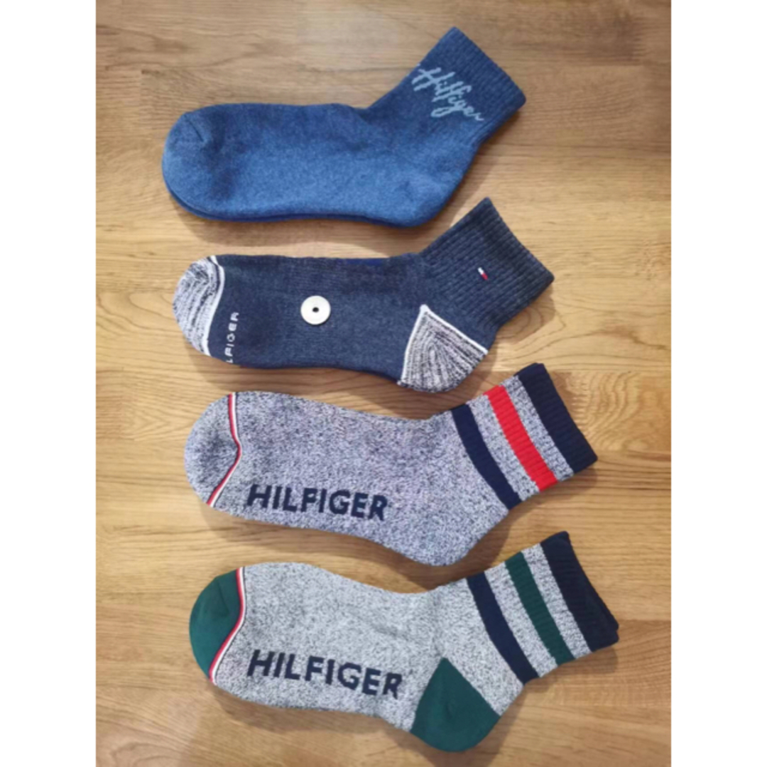 TOMMY HILFIGER(トミーヒルフィガー)の新品トミーヒルフィガーTOMMY HILFIGERメンズ4足セット202 メンズのレッグウェア(ソックス)の商品写真