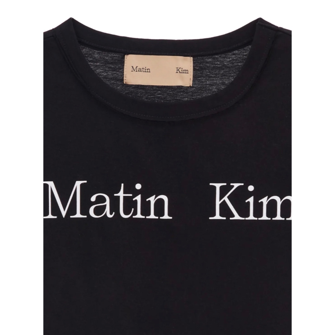 【お盆セール】MATIN KIM マーティンキム Tシャツ ブラック