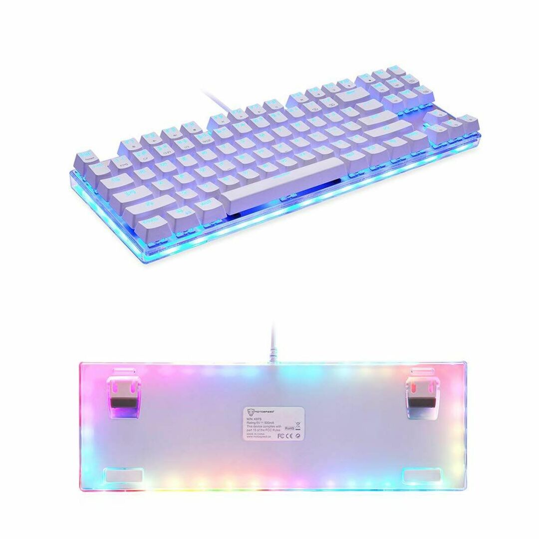 MOTOSPEED ゲーミングキーボード メカニカルキーボード 機械式 青軸 ゲ 3