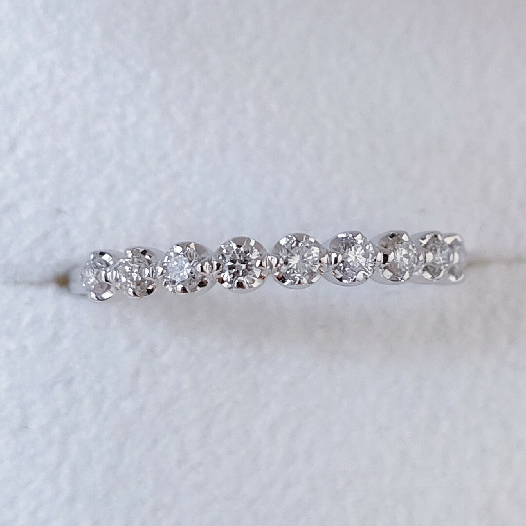 ヴァンドーム青山 ダイヤモンド エタニティ リング K18WG 0.20ct-